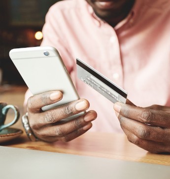 Man with a Credit Card in Jacksonville, Florida